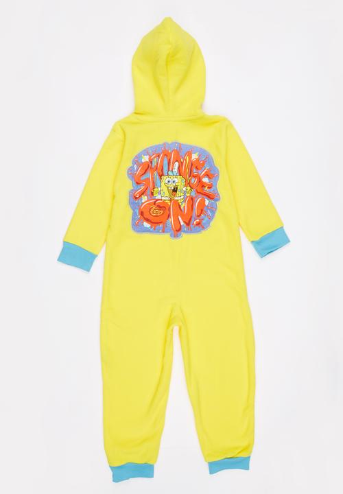 Twin Clothing - Sponge Bob Onesie Yellow