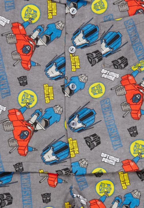 Twin Clothing - Boys Transformer Flannel Set Multi-colour
