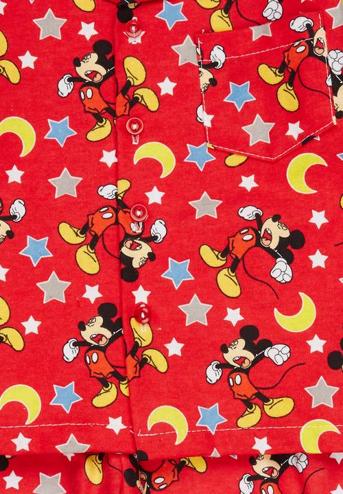 Twin Clothing - Girls Mickey Flannel Set Multi-colour