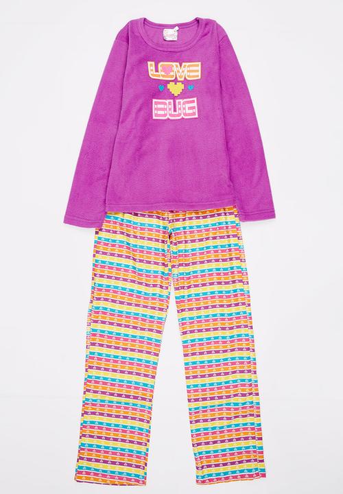 Twin Clothing - Girls Combo PJ Set Multi-colour