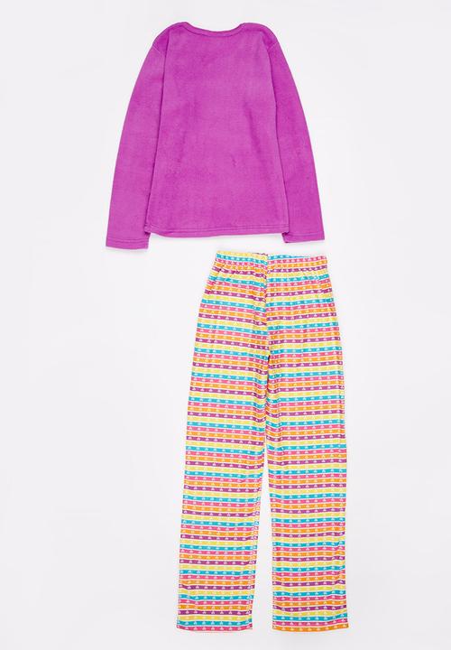 Twin Clothing - Girls Combo PJ Set Multi-colour