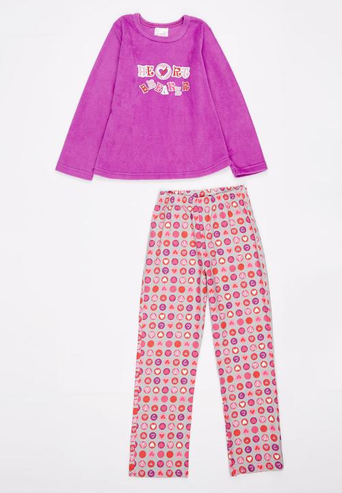 Twin Clothing - Girls Combo PJ Set Multi-colour