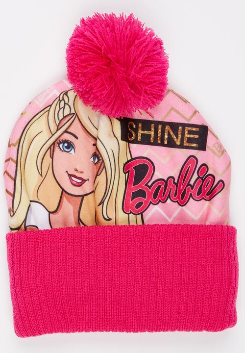 Character Fashion - Barbie Beanie and Glove Set Mid Pink