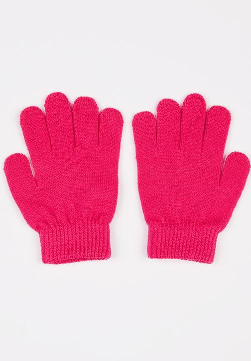 Character Fashion - Barbie Beanie and Glove Set Mid Pink