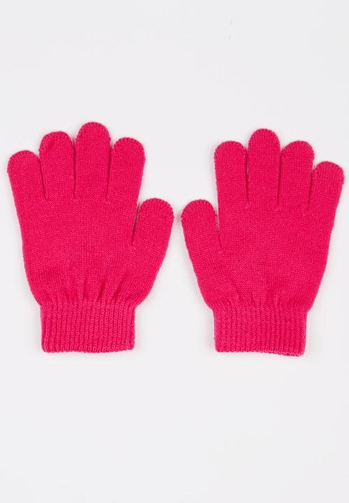 Character Fashion - Barbie Beanie and Glove Set Mid Pink