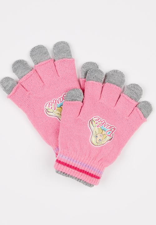 Character Fashion - Barbie 2 Pack Gloves Mid Pink