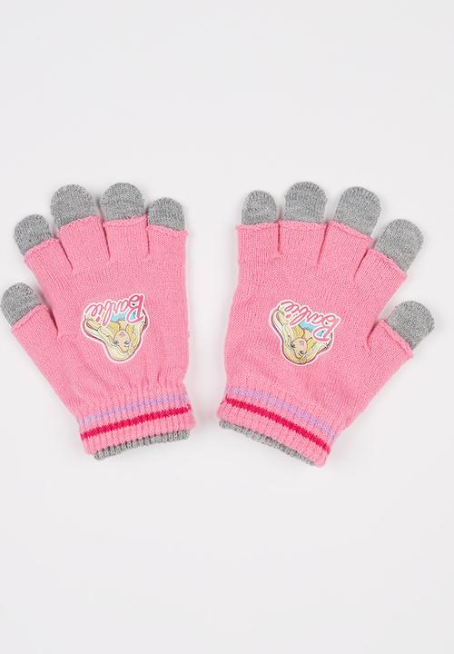 Character Fashion - Barbie 2 Pack Gloves Mid Pink