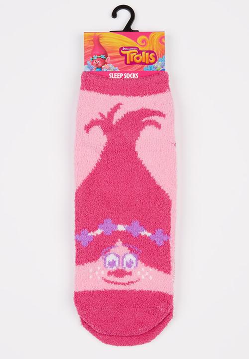 Character Fashion - Trolls Sleep Socks Mid Pink