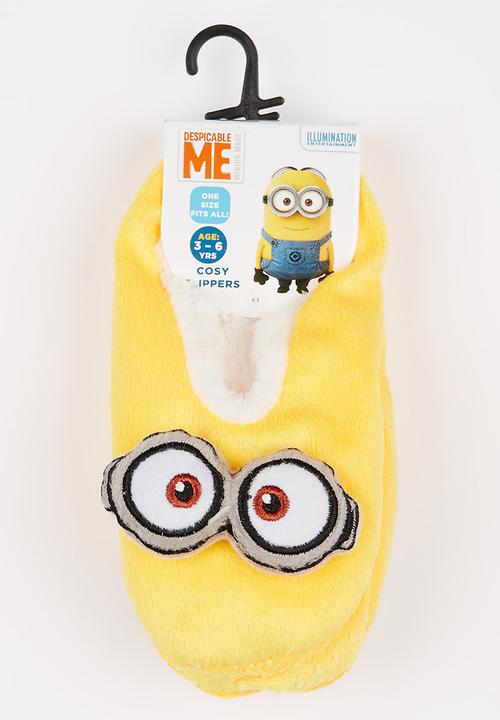 Character Fashion - Minions Sherpa Slippers Yellow