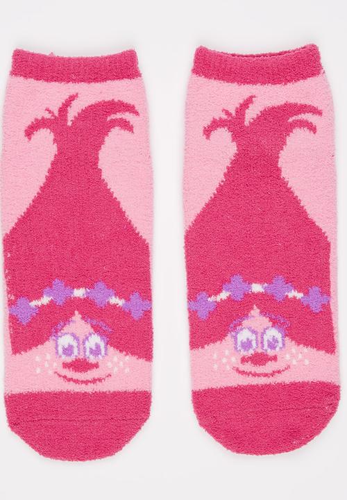 Character Fashion - Trolls Sleep Socks Mid Pink