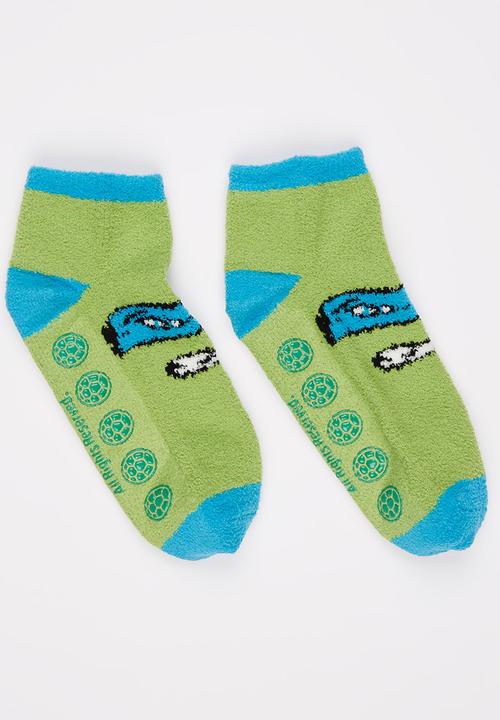 Character Fashion - Turtles Sleep Socks Green