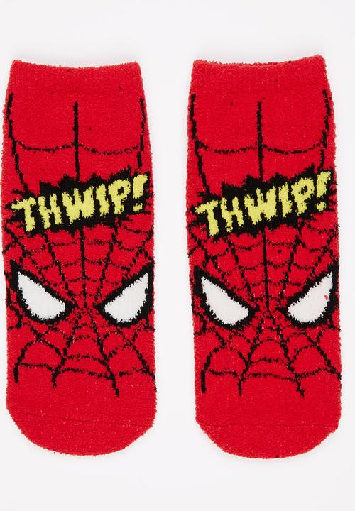 Character Fashion - Spiderman Sleep Socks Red