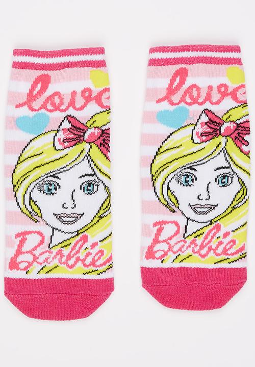 Character Fashion - Barbie Slipper Socks  Multi-colour