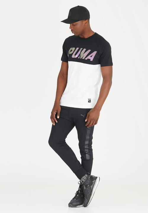 PUMA - Colourblock Tee Black