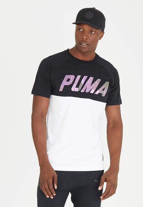 PUMA - Colourblock Tee Black