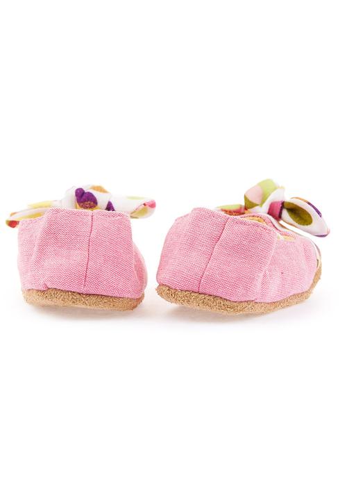Myang - Peep-toe baby shoes with bow