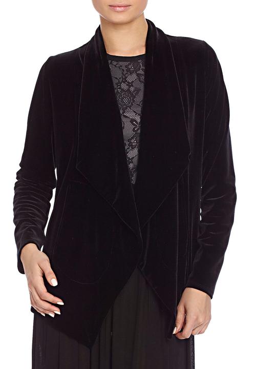 velvet waterfall jacket