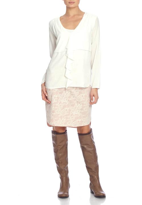 Yes - Front-frill blouse