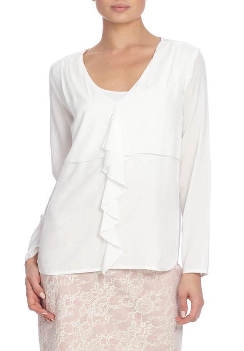 Yes - Front-frill blouse