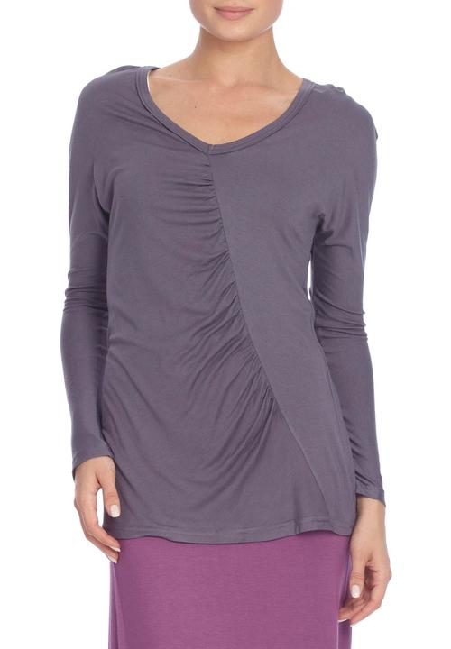 Yes - Asymmetrical top with ruched front