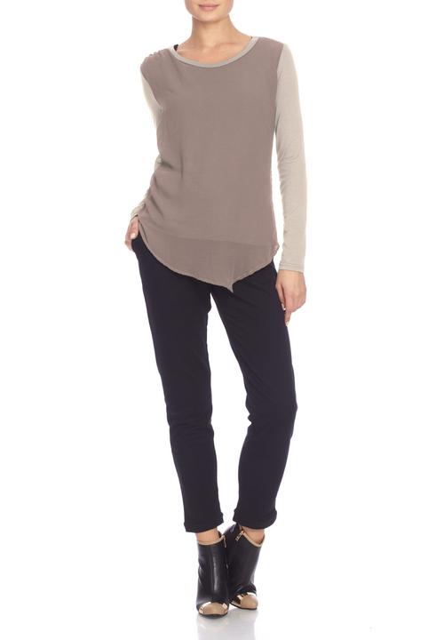 Yes - Chiffon and knit combo