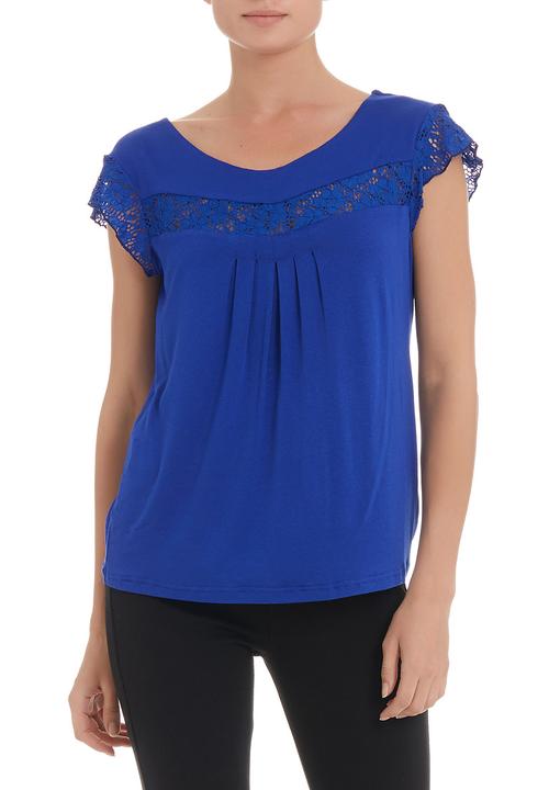 edit - Lace inset T-shirt