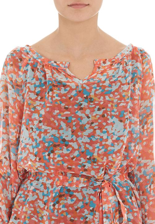 Yes - Printed peasant top Orange