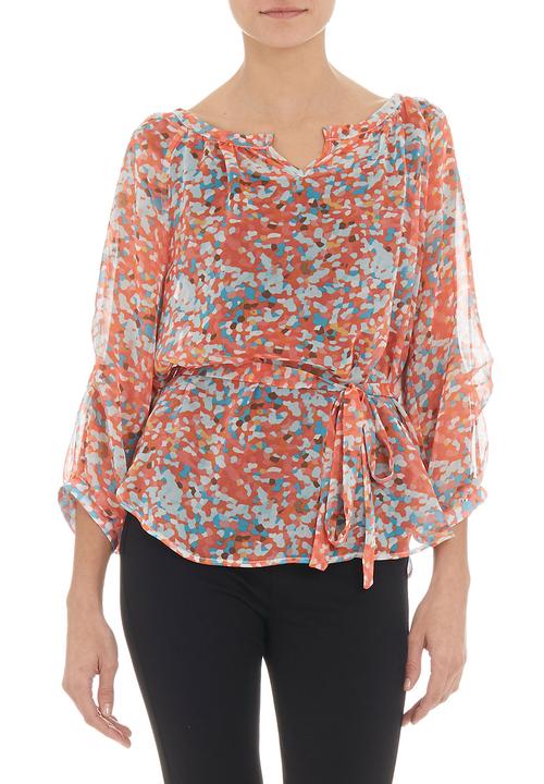 Yes - Printed peasant top Orange