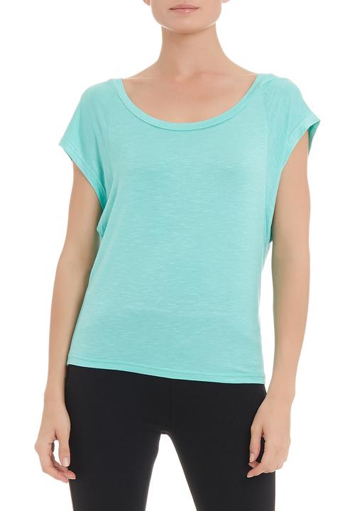 edge - Slub knit T-shirt in aqua