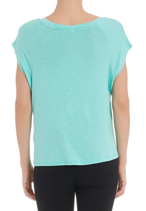 edge - Slub knit T-shirt in aqua