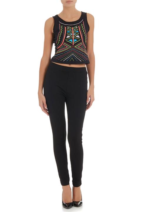 Traffic - Embroidered crop top