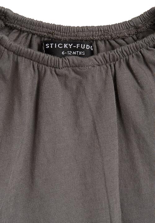 Sticky Fudge - Batwing top Dark Grey