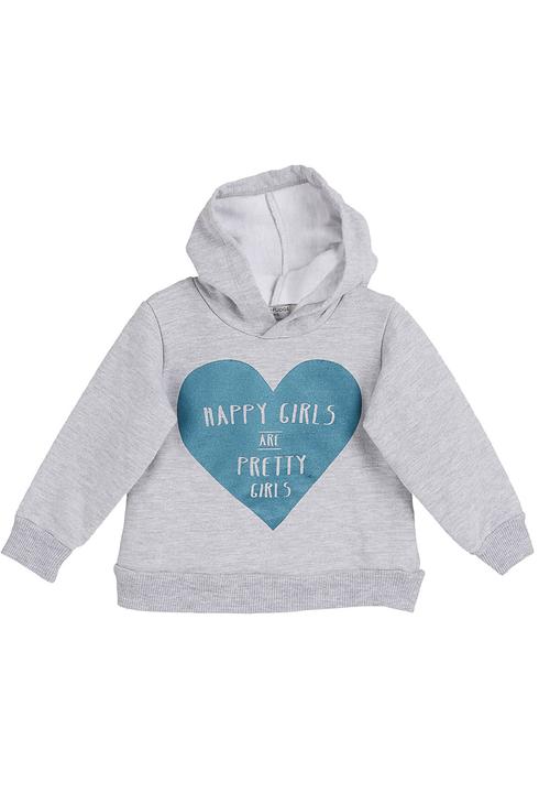 Sticky Fudge - Hoodie with heart print Dark Grey
