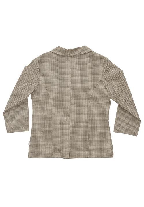 Sticky Fudge - Checked grandpa jacket Stone/Beige