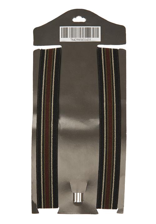 Sticky Fudge - Striped suspenders Grey