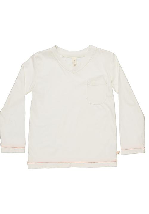Adeva - Long-sleeved T-shirt Milk