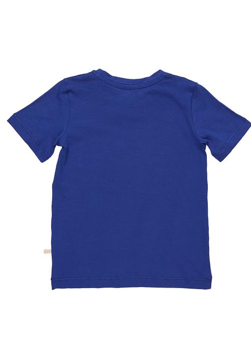 Adeva - Skateboard-printed T-shirt Cobalt