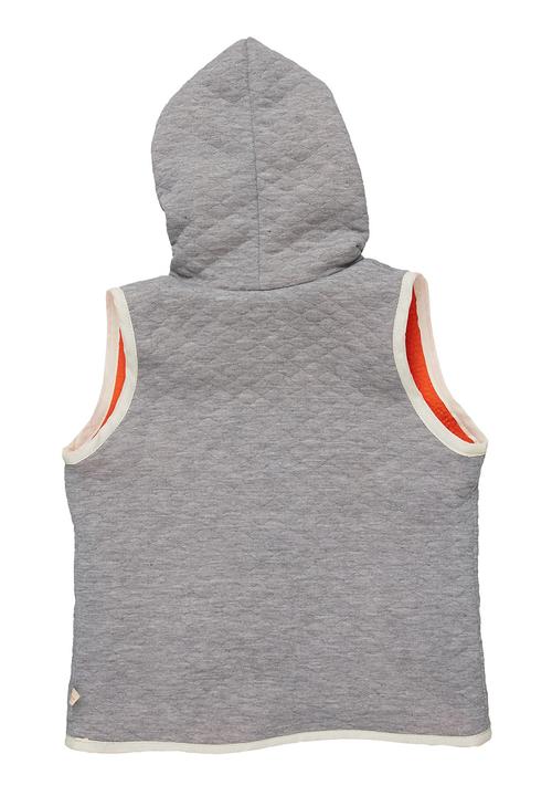 Adeva - Sleeveless quilted jacket Grey