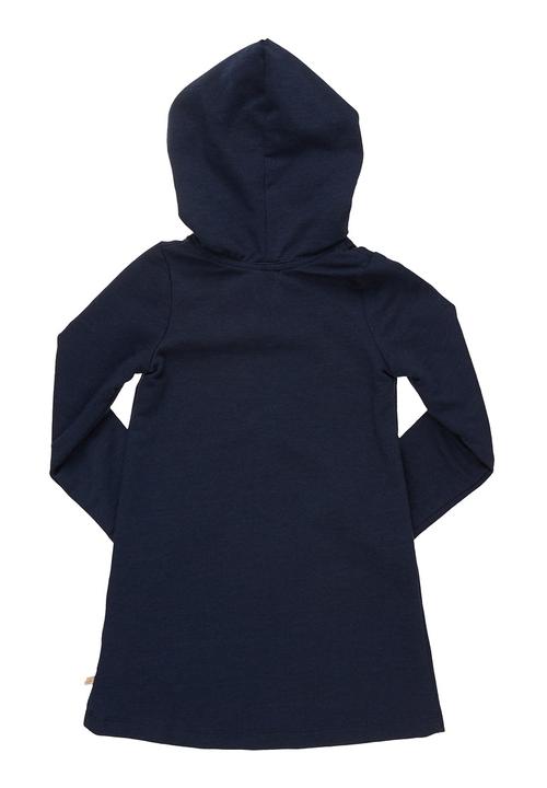 Adeva - Hooded fleece dress Navy