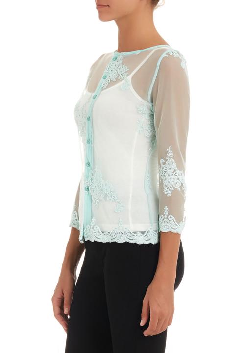 Soto - Antique lace top Green