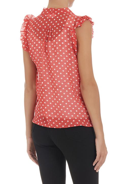 edit - Pussy-bow blouse Red
