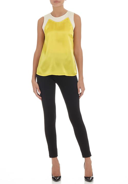 edit - Colourblocked blouse Yellow