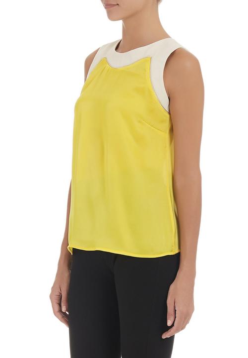 edit - Colourblocked blouse Yellow