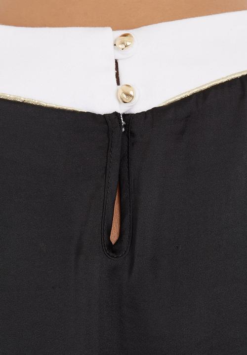 edit - Colourblocked blouse Black