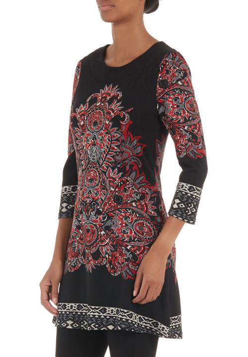 Revenge - Printed tunic Red