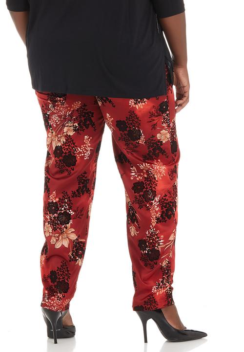 edit - Printed satin pants Orange