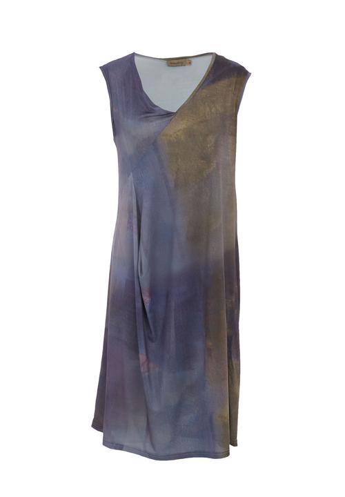 Terrence Bray - Printed draped tunic