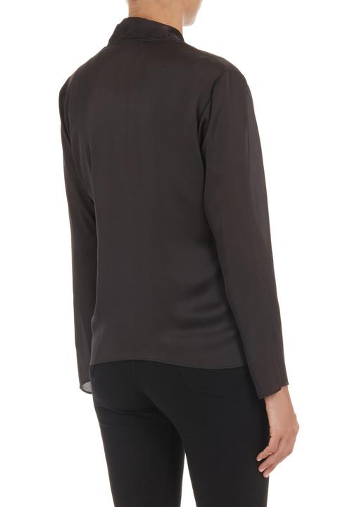 TART - Pussy-bow blouse with tassels Black