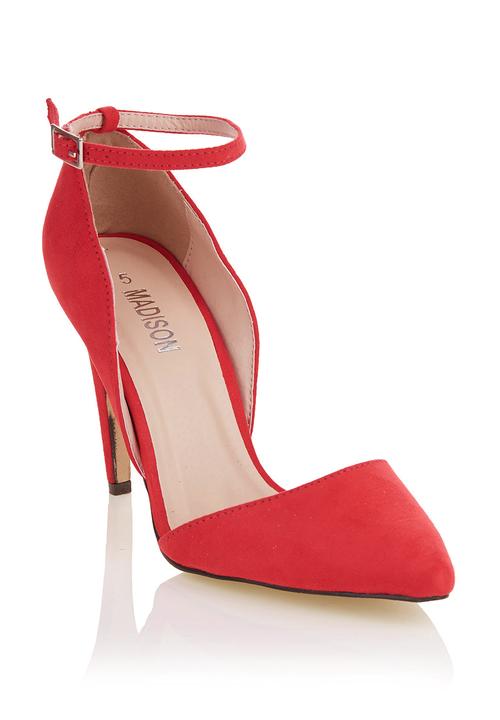 Court shoes with ankle strap Red 