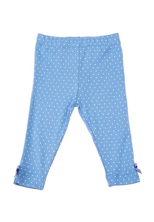 Phoebe & Floyd - Printed ribbed leggings Blue/White